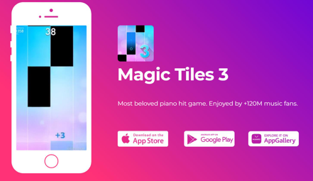Amanotes的熱門手遊「Magic Tiles 3」。圖／擷自公司官網