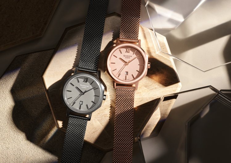 CASIO SHEEN推出全新SHE-4554系列腕表，精鋼材質，5,500元。...
