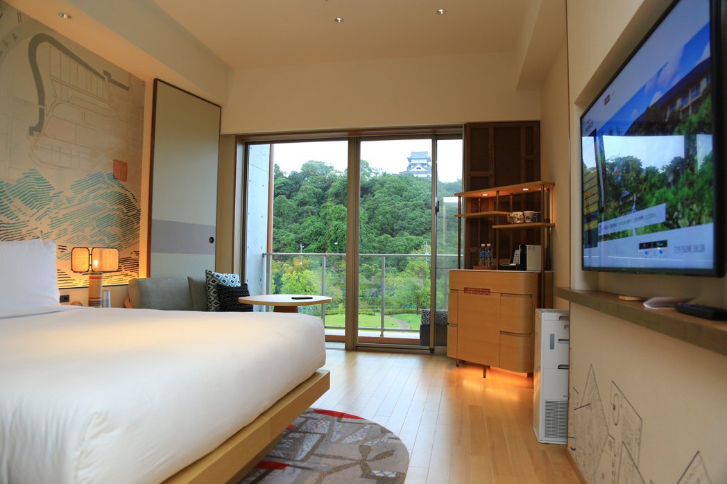溫馨舒適的客房，也能看到犬山城。 圖／TTN旅報提供