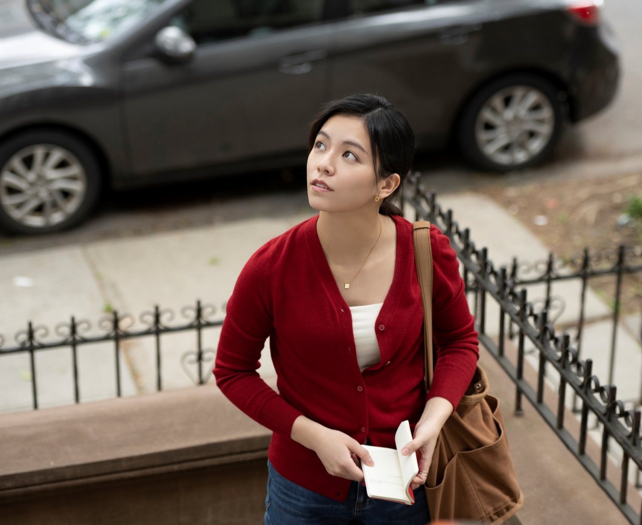 宋芸樺在《我的天堂城市》飾演一位在紐約打工賺錢的留學生。圖/滿滿額娛樂提供
