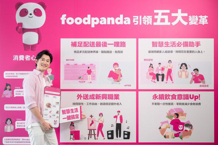 foodpanda為生活帶來5大變革，攜手消費者迎向便利生活，化身全能好幫手。圖／foodpanda提供