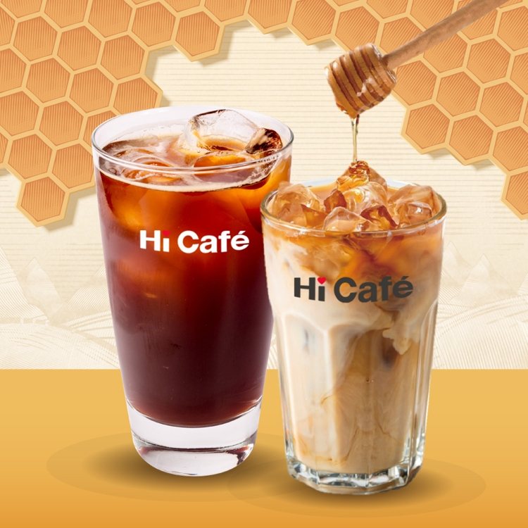 萊爾富即日起至9月19日推出Hi Café新品大杯蜂蜜風味拿鐵、特大杯蜂蜜美式咖啡可享單杯特惠59元。圖／萊爾富提供