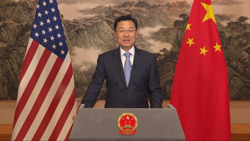 中國大陸駐美大使謝鋒於當地時間29日演講，談到中美關係。中新社