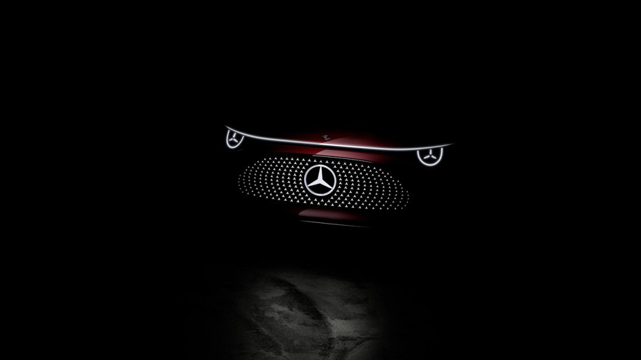 Mercedes-Benz Concept CLA預告剪影照。 摘自Mercedes-Benz