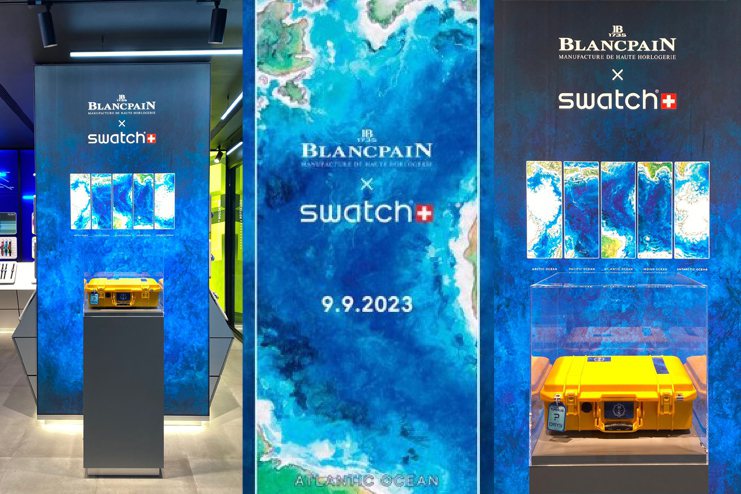 Swatch宣布再度與同集團高級腕表Blancpain攜手，推出經典潛水表款，開賣時間、地點和價格也同步曝光。圖／摘自instagram、讀者提供