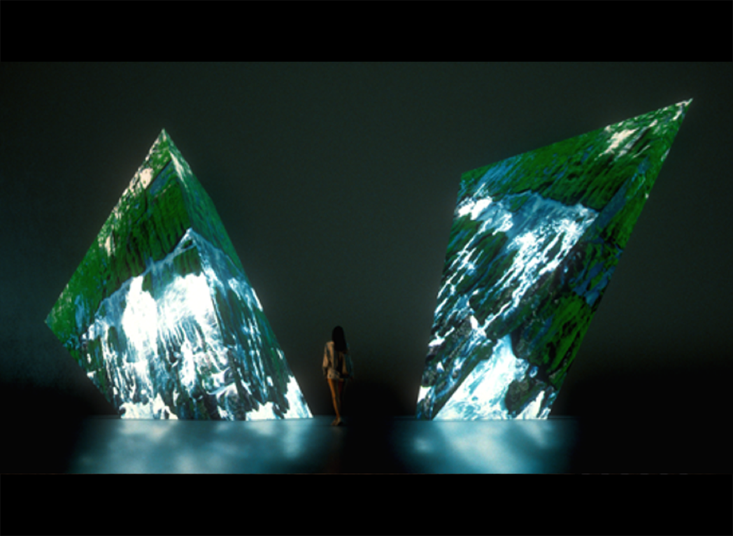 《走進山河陣》巨石投影模擬圖。 圖／台灣設計研究院提供