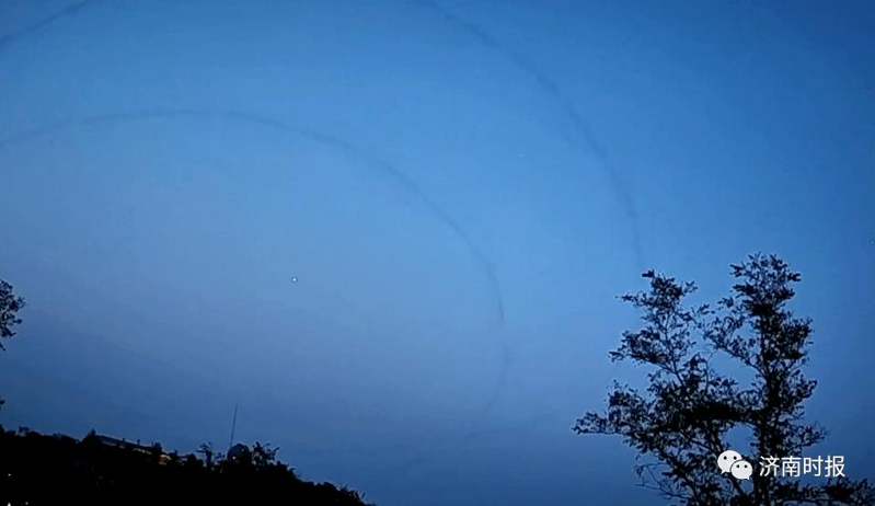 大陸山東濟南七星天文台監視器近日在6天內拍到3次不明飛行物。（取自濟南時報）