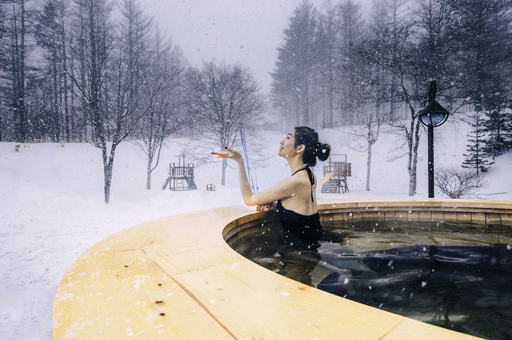 Club Med Sahoro 設有露天加拿大浴，滑雪後放鬆擺脫疲累。　圖：Club Med／提供