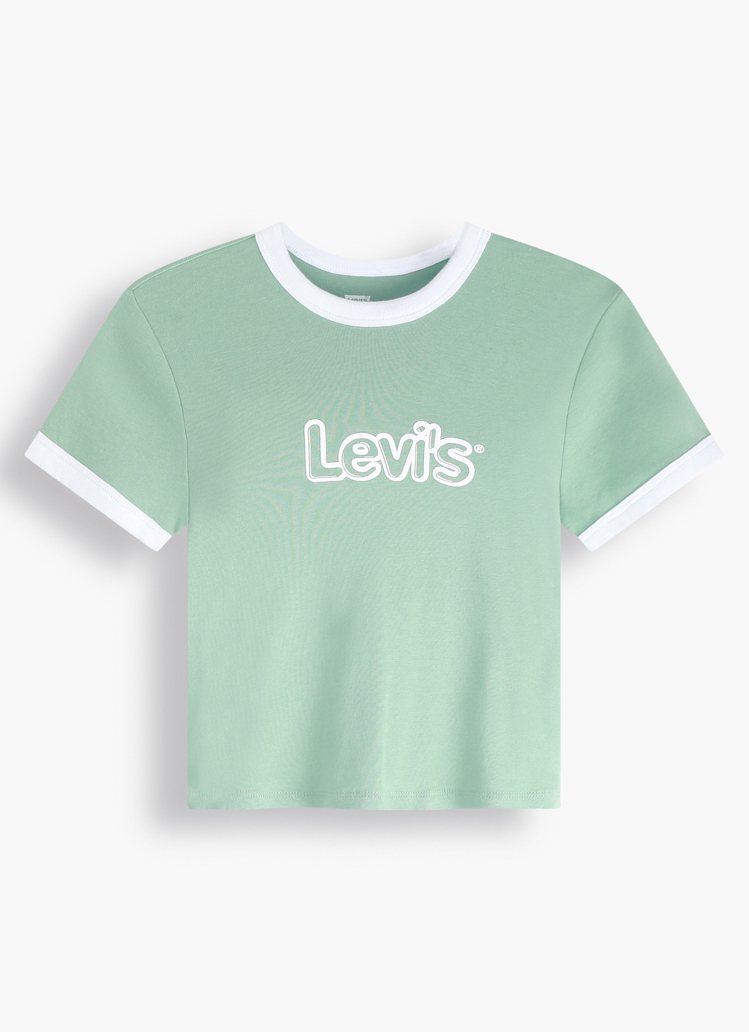 Levi's®草綠色Logo T恤，1,290元。圖／Levi's®提供