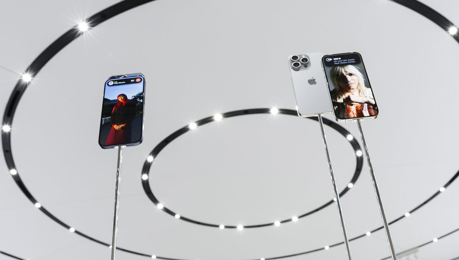 蘋果今天發表iPhone 15系列新機。 歐新社