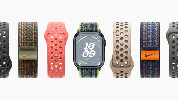 Apple與Nike聯名合作推出更環保的系列錶帶。圖／蘋果提供
