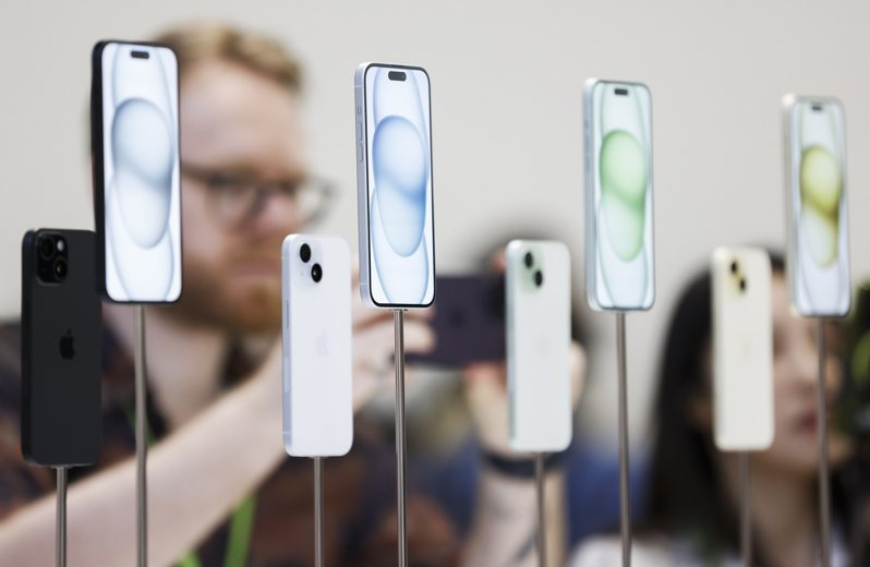 蘋果12日發表iPhone 15系列新手機。歐新社