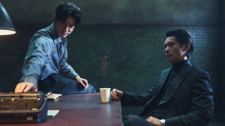 吳慷仁(左)、姚淳耀雙雙以「模仿犯」入圍金鐘男主角獎。圖／Netflix提供