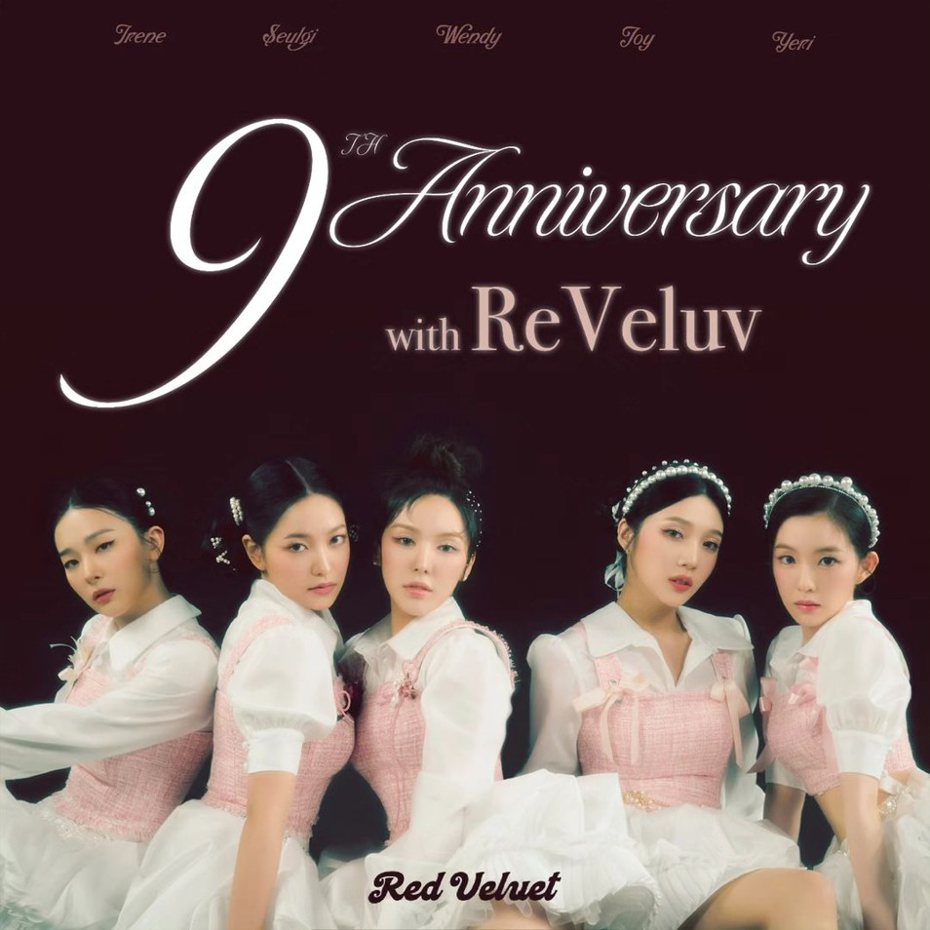 Red Velvet在今天八月慶祝出道九周年。圖／擷自instagram
