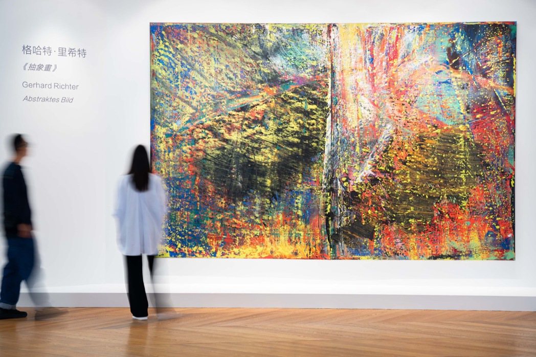 格哈特·里希特《抽象畫》， 1987 年作，油畫畫布、雙聯作。
 圖／富藝斯提...