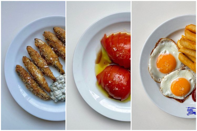 從薯條、炸魚、太陽蛋，Norman's Cafe道地的英式小吃，是Cafe原本一大特色。圖 / 翻攝自 IG @ normanscafelondon（合成圖）