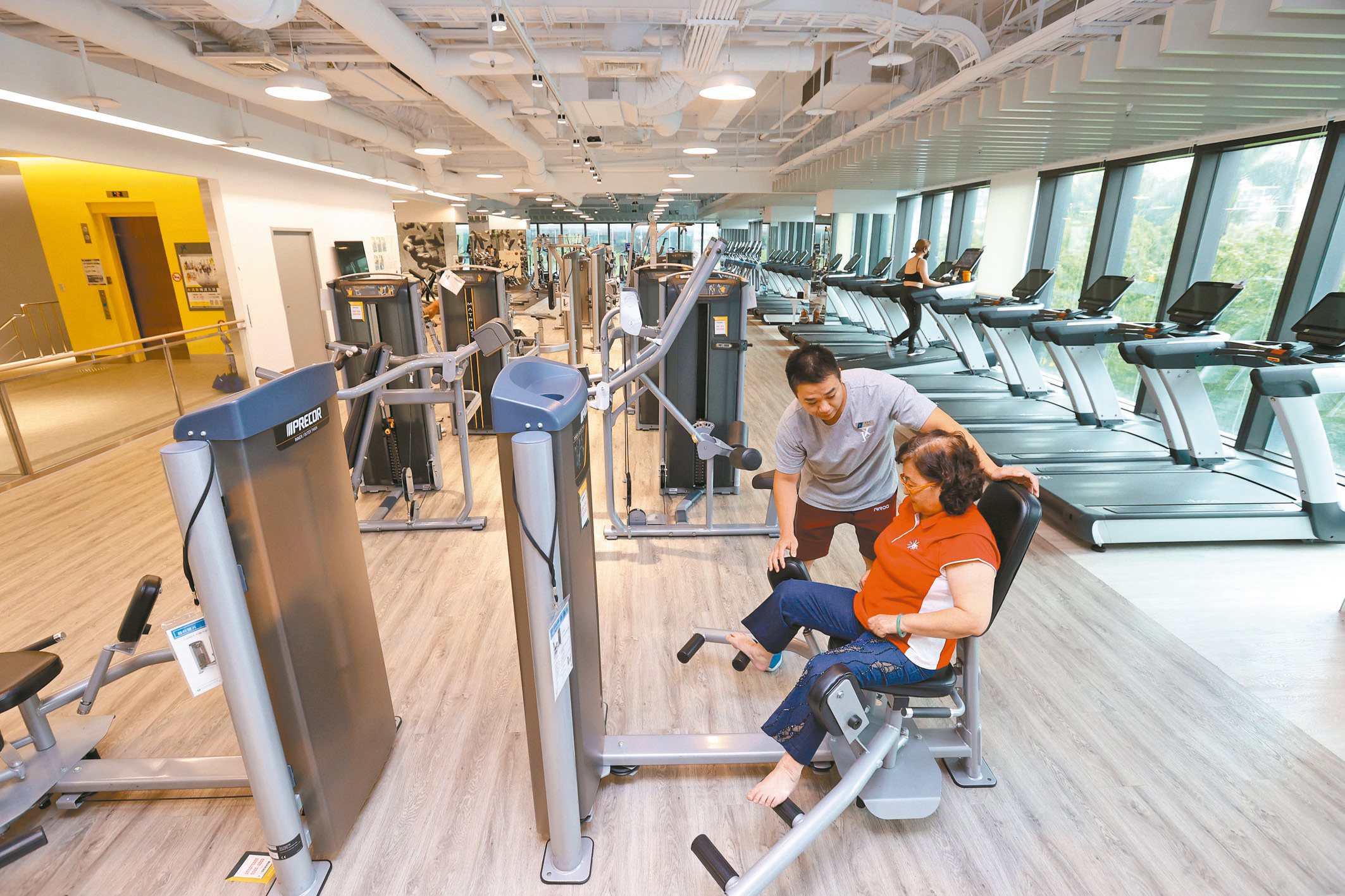 新板傑仕堡住戶可以使用館內的JX健身俱樂部。記者林澔一／攝影