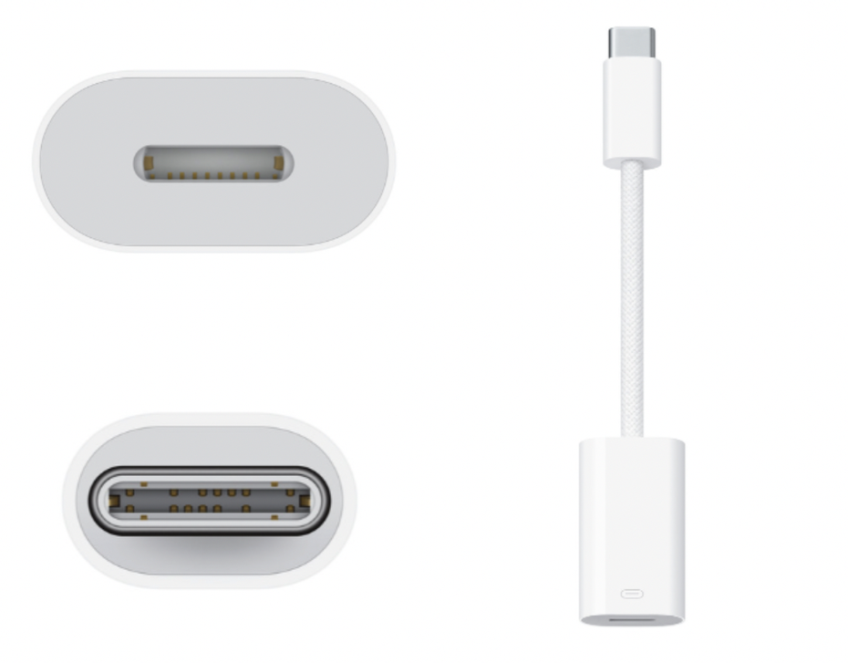 一名網友在PTT的MobileComm版分享，蘋果官網近日推出「USB-C對Lightning轉接器」，要價新台幣$990元，他坦言好奇這項商品能賣給誰？（照片翻攝自蘋果官網）