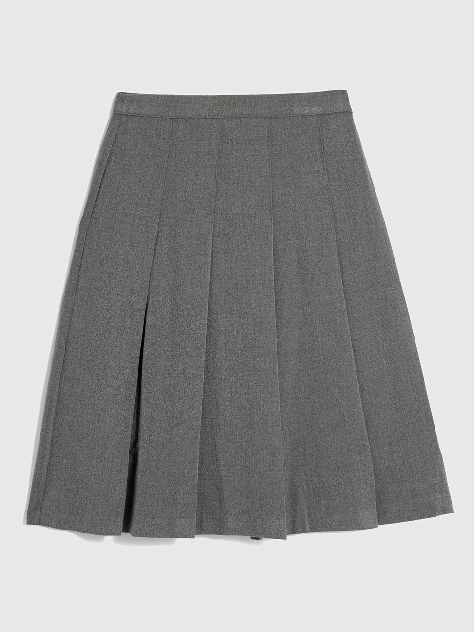 Gap女裝高腰百褶中長裙(灰色)，2299元。圖/GAP提供