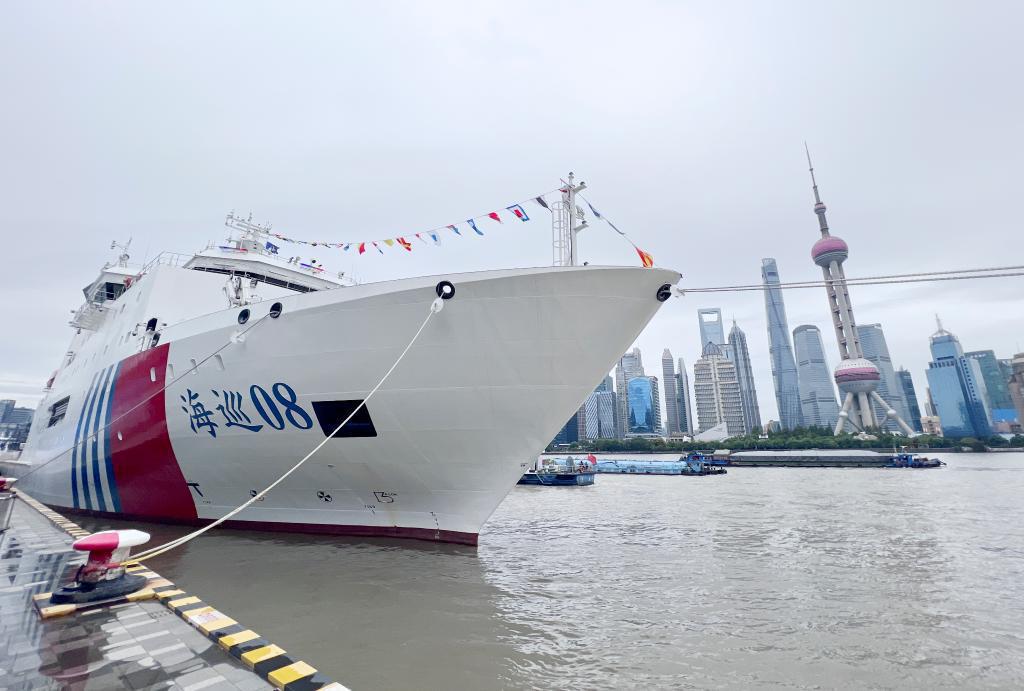 海巡08輪將主要在東海執行任務，大陸官媒稱之為綜合能力最強。新華社