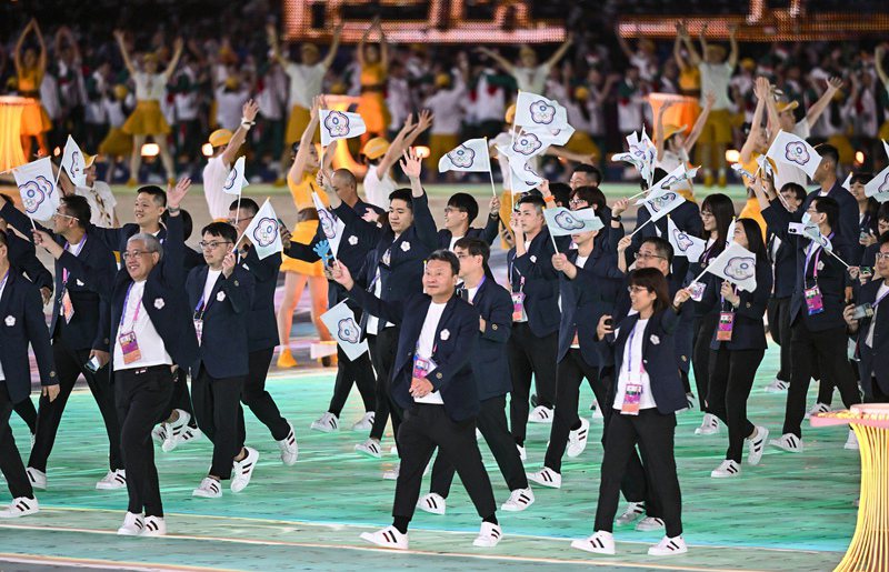杭州亞運中華隊進場，獲得觀眾一陣響亮歡呼。圖／中華奧會提供