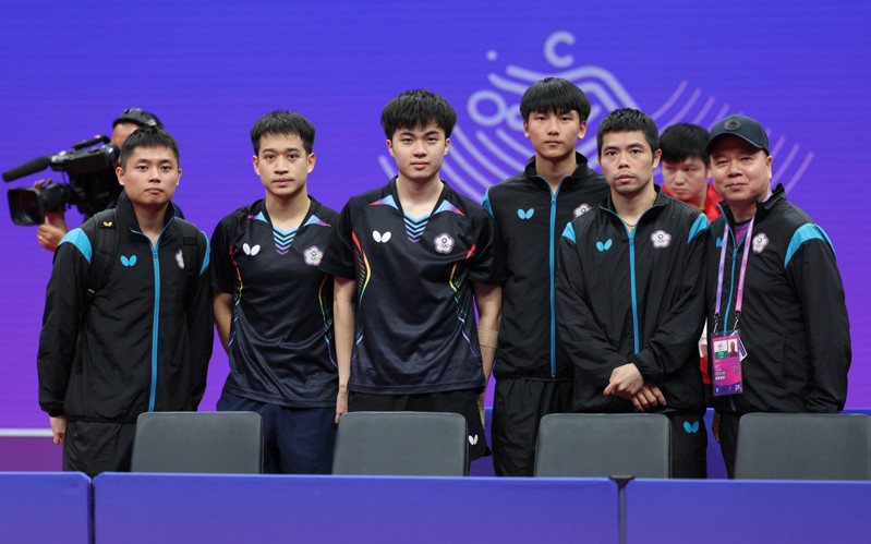 中華桌球男團獲銅牌。 中華奧會提供