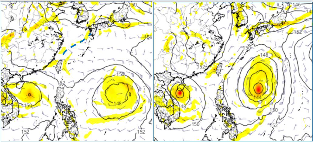歐洲模式模擬顯示，中秋連假南海及菲律賓東方海面各有熱帶擾動發展，周五20時北部海...