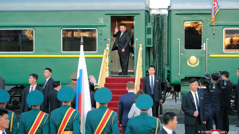 北韓領導人金正恩日前前往俄羅斯。圖／德國之聲中文網