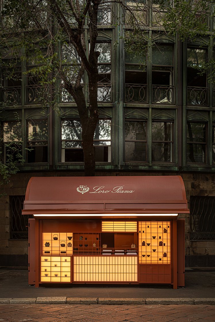 Loro Piana發表2024年春夏系列及及品牌與日本的淵源，時裝周期間在米蘭市中心舉辦一系列日本主題的推廣活動。圖／Loro Piana提供