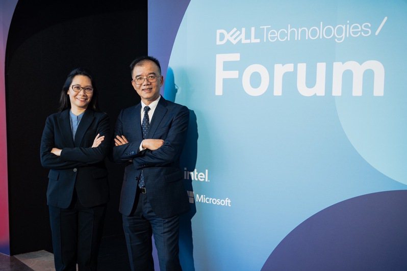 左至右為戴爾科技集團首席人工智慧策略長Mei May Soo、台灣戴爾科技集團總經理廖仁祥。圖/戴爾提供