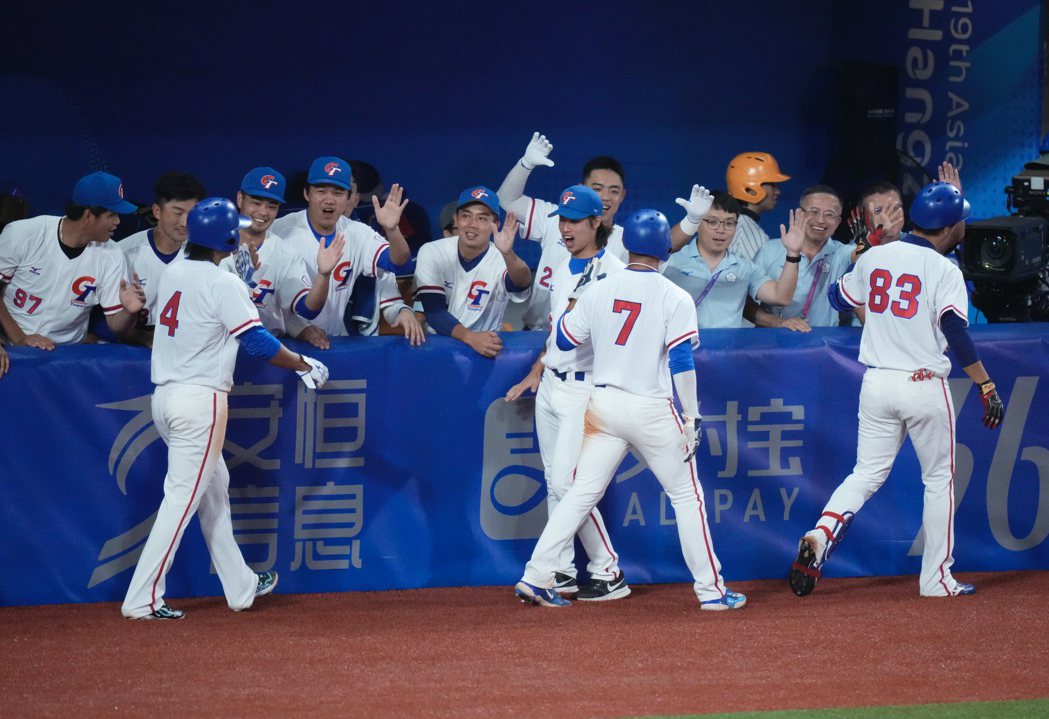 杭州亞運棒球賽程展開，中華隊首戰面對泰國隊贏球。圖／中華奧會提供