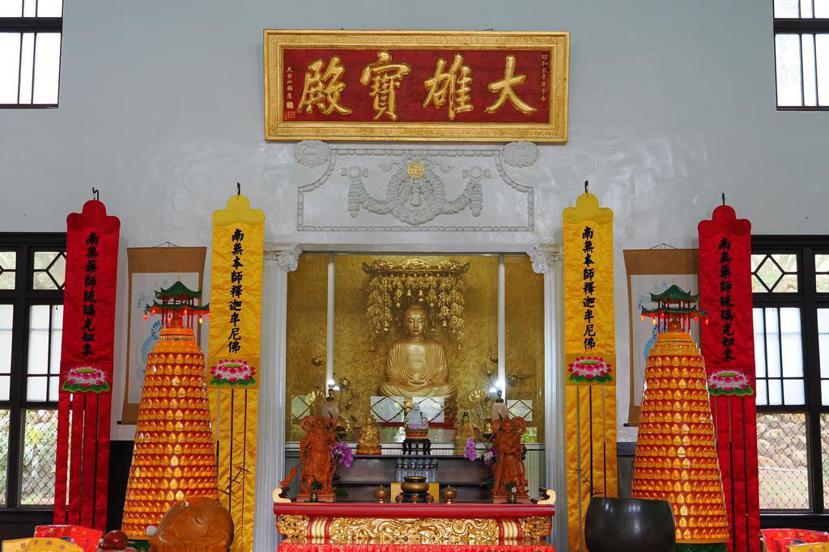 毘盧禪寺主要供奉釋迦牟尼佛。 圖／廖苡安攝影
