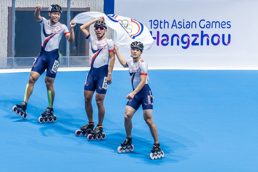 中華隊在男子3000公尺接力賽奪下金牌。特派記者季相儒／攝影