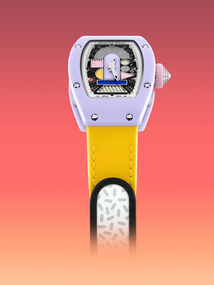 RM 07-01 Pastel Lavender彩色陶瓷腕表，粉紫色TZP陶瓷款...