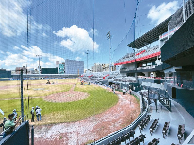 新竹棒球場工程改善持續引發關注。聯合報資料照