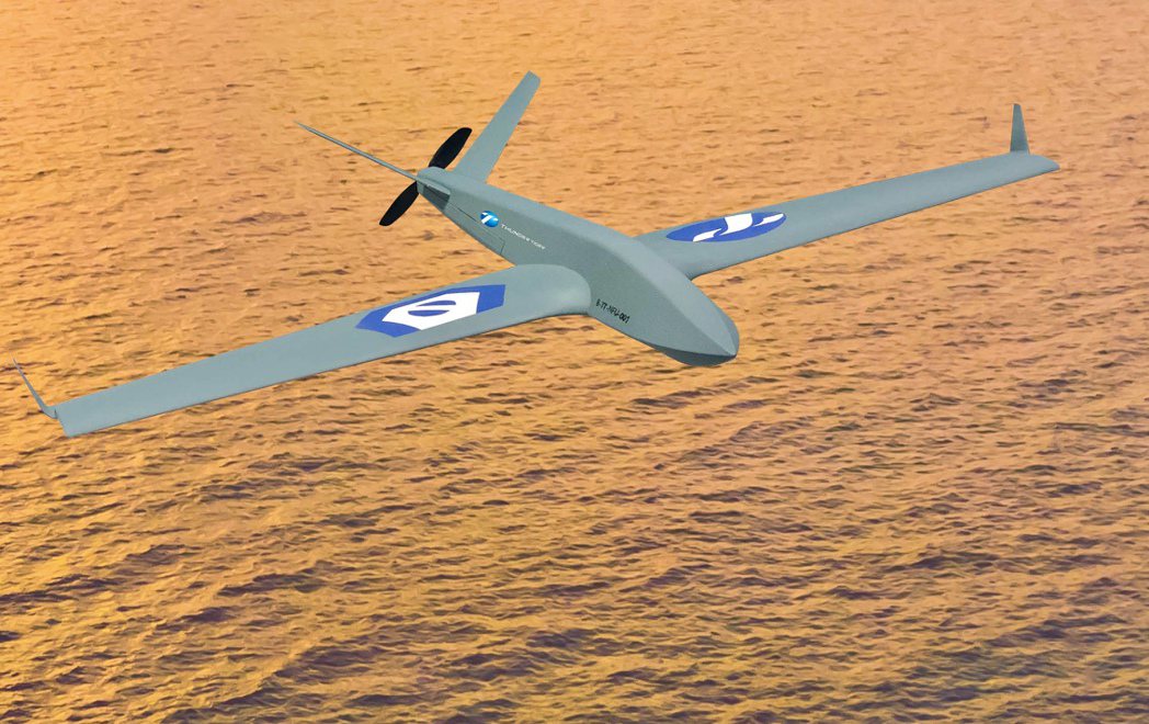 雷虎科技與虎科大合作開發的雷虎TF500定翼無人機原型機示意圖。雷虎科技提供