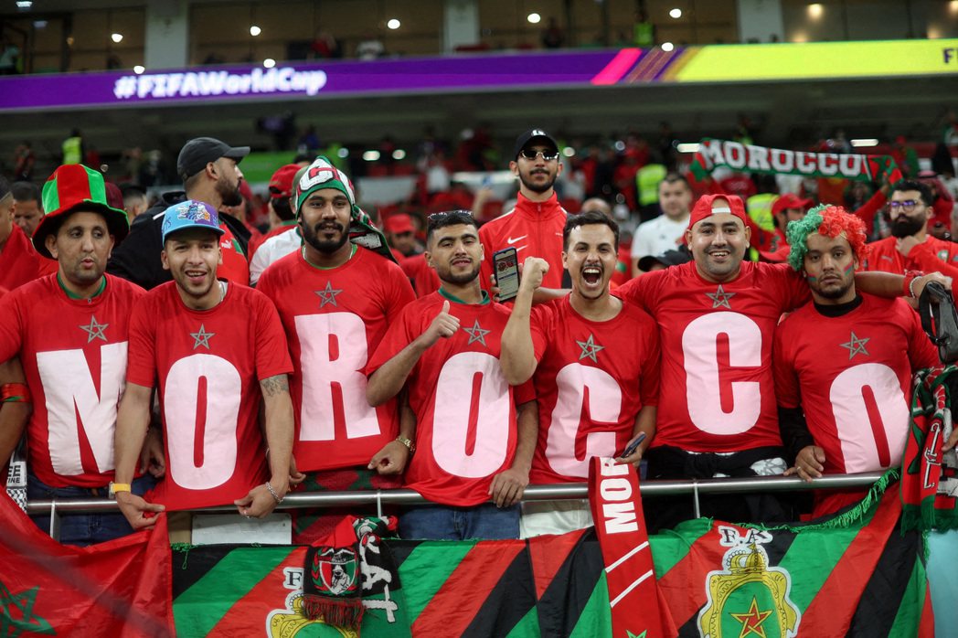 摩洛哥球迷。 圖／路透社