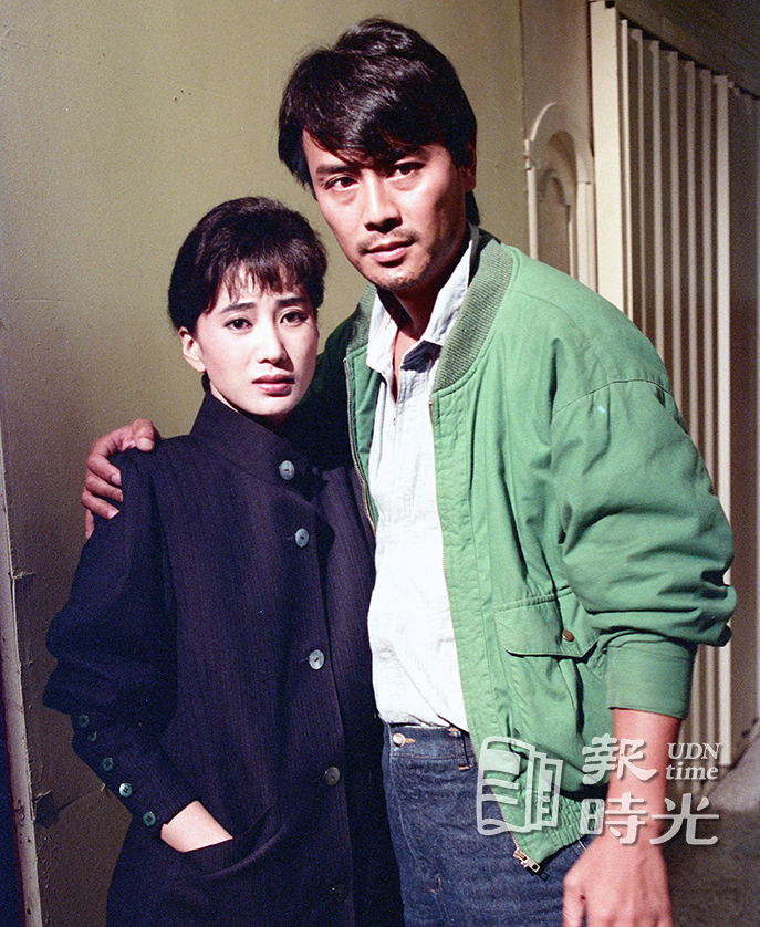 台視八點檔連續劇「悲歡歲月」演員蘇明明（左）、劉德凱。圖／聯合報系資料照(1988/06/19 何福慶攝影)