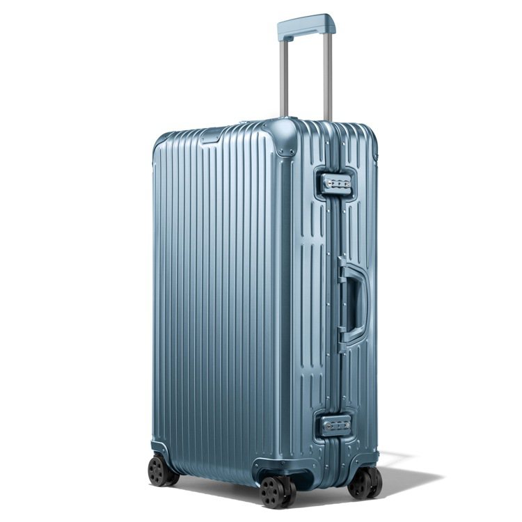 RIMOWA北極藍Original系列Check-In L行李箱，約60,200元。圖／RIMOWA提供