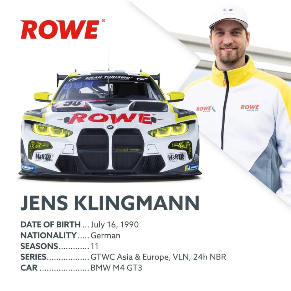 德國賽車名將克林曼來訪，國內車迷別錯過和他見面的機會。圖／ROWE車隊提供