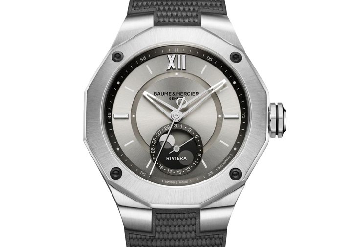 BAUME & MERCIER利維拉Baumatic月相腕錶／直徑43mm不鏽鋼...