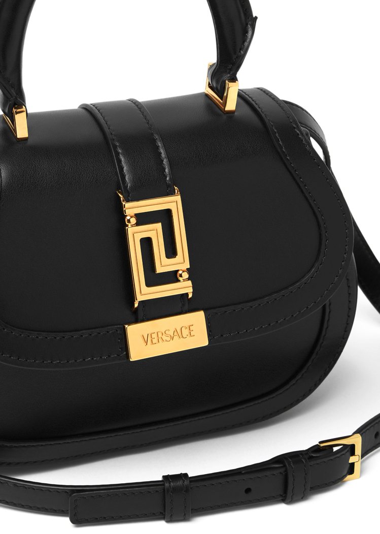 Versace Greca Goddess Top Handle手提包迷你款，71,000元。圖／凡賽斯提供