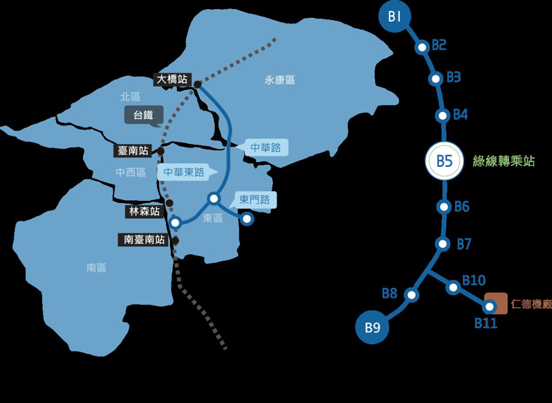 台南捷運第一期藍線第二次環評初審。圖／台南市交通局提供