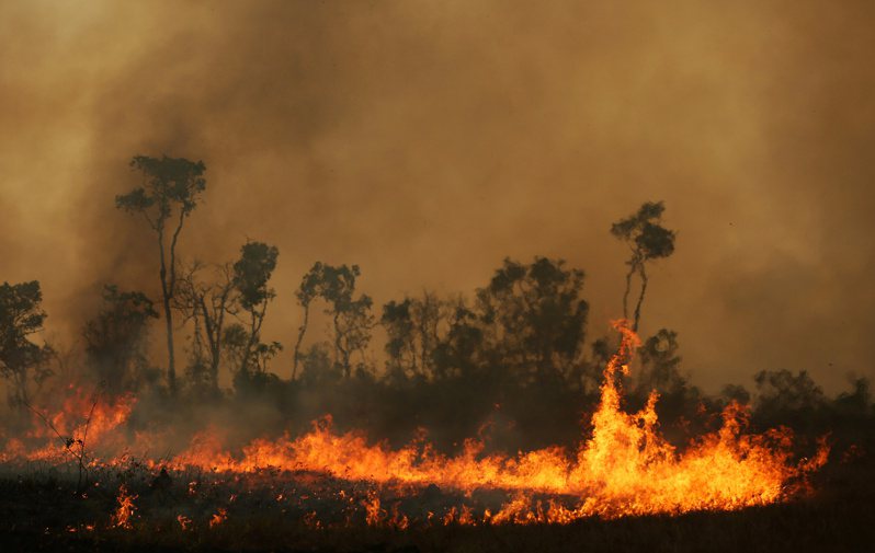 巴西最大州亞馬遜州的首府瑪瑙斯（Manaus）連日來籠罩在森林大火造成的有毒煙霧中。示意圖，路透資料照