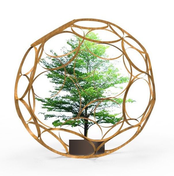 儀式小宇宙運用竹材和彈性鋼線組構出如碳元素般的立體結構——巴克球，讓藝術裝置就好...