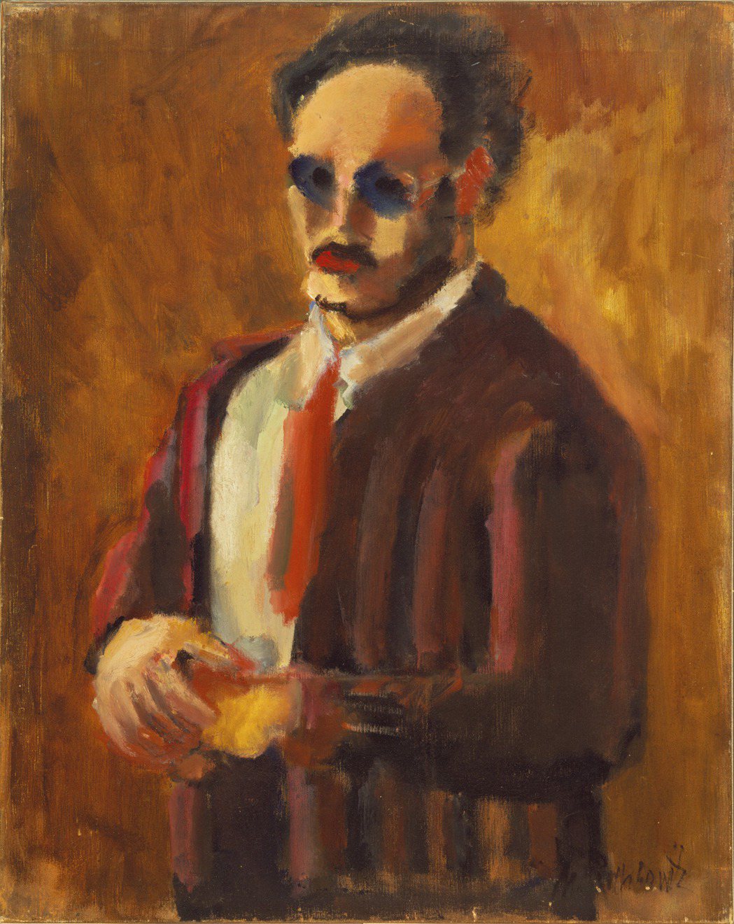 馬克羅斯科，1936年作，《Self Portrait自畫像》。 圖片提供／路易...