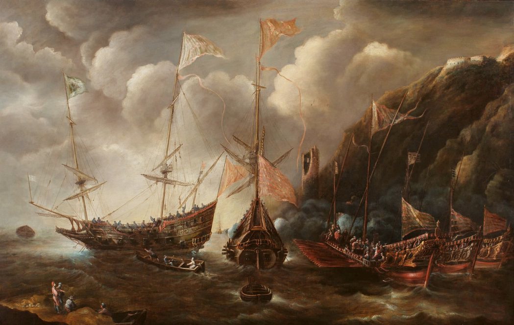 圖為描繪17世紀地中海航行船隻的圖畫。 圖／維基共享
