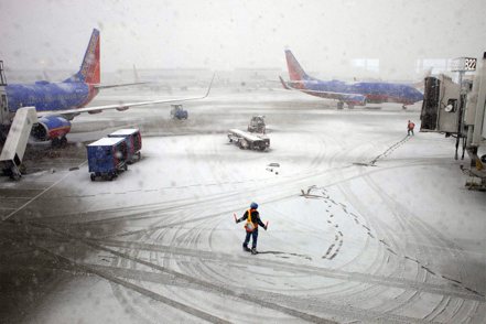 照片：機場與極端天候（彭博資訊）