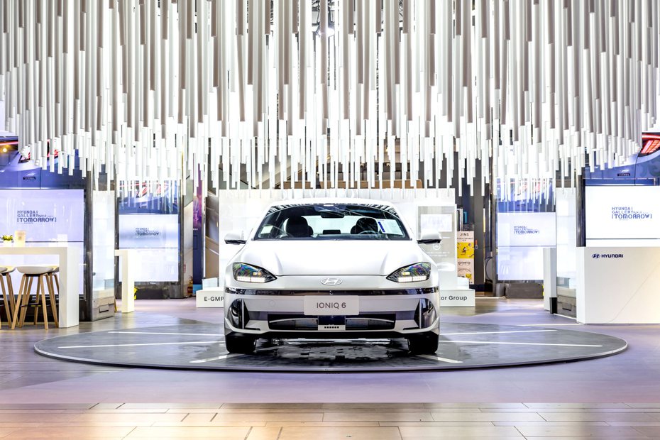 Hyundai汽車品牌展三創盛大開幕，探索IONIQ電動車世界。 圖／南陽實業提供