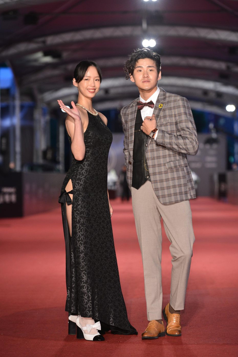 王渝屏（左）与杨诚分别角逐最佳女配角、最具潜力新人奖。图／三立提供